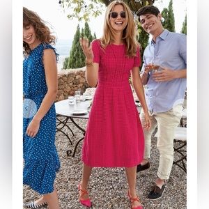 Boden Julieta Lace Dress Carnival Pink